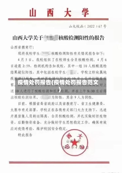 疫情处罚报告(疫情处罚报告范文)-第2张图片