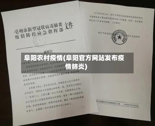 阜阳农村疫情(阜阳官方网站发布疫情肺炎)-第2张图片