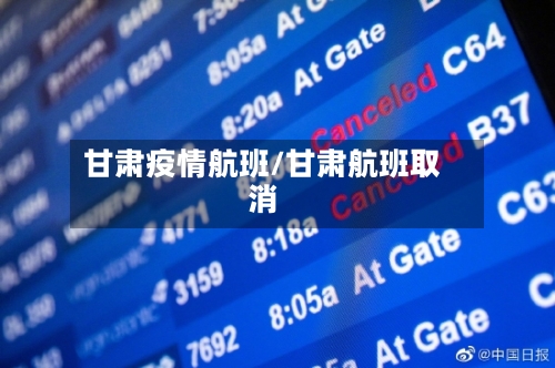 甘肃疫情航班/甘肃航班取消-第2张图片