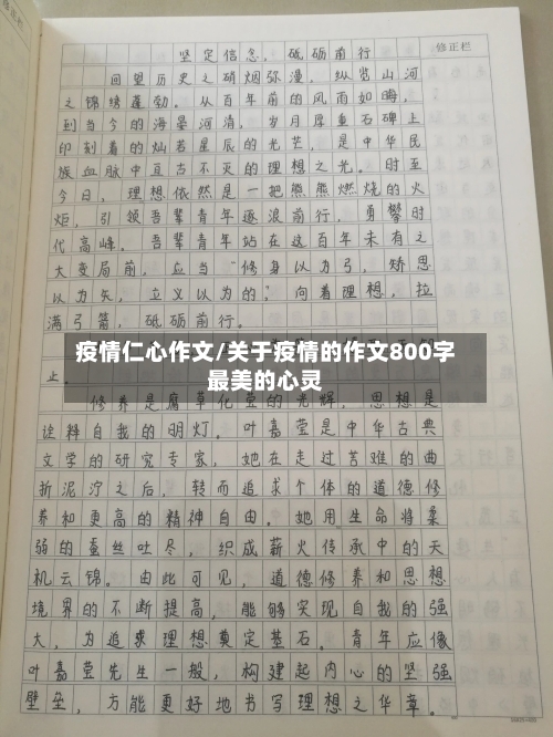 疫情仁心作文/关于疫情的作文800字最美的心灵-第3张图片