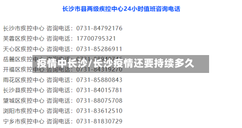 疫情中长沙/长沙疫情还要持续多久-第1张图片
