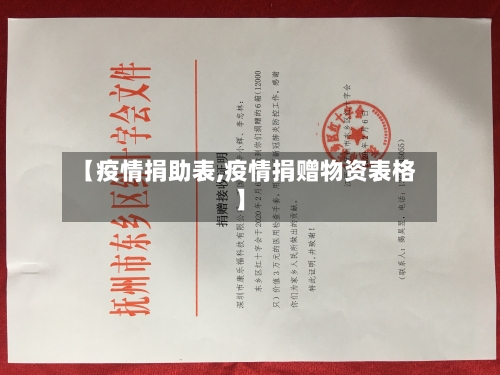 【疫情捐助表,疫情捐赠物资表格】-第3张图片